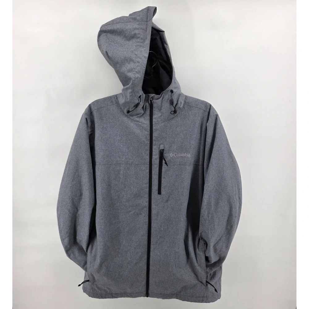 Columbia Sportswear Ascender Softshell Jacket Coat‎ Men's Size Medium Grey